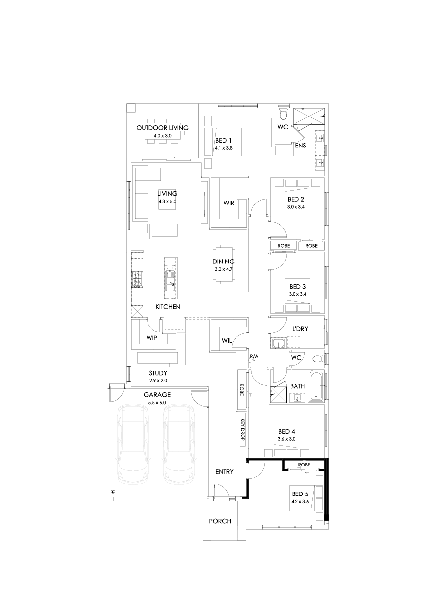 29  Floor Floorplan (5th bedroom)