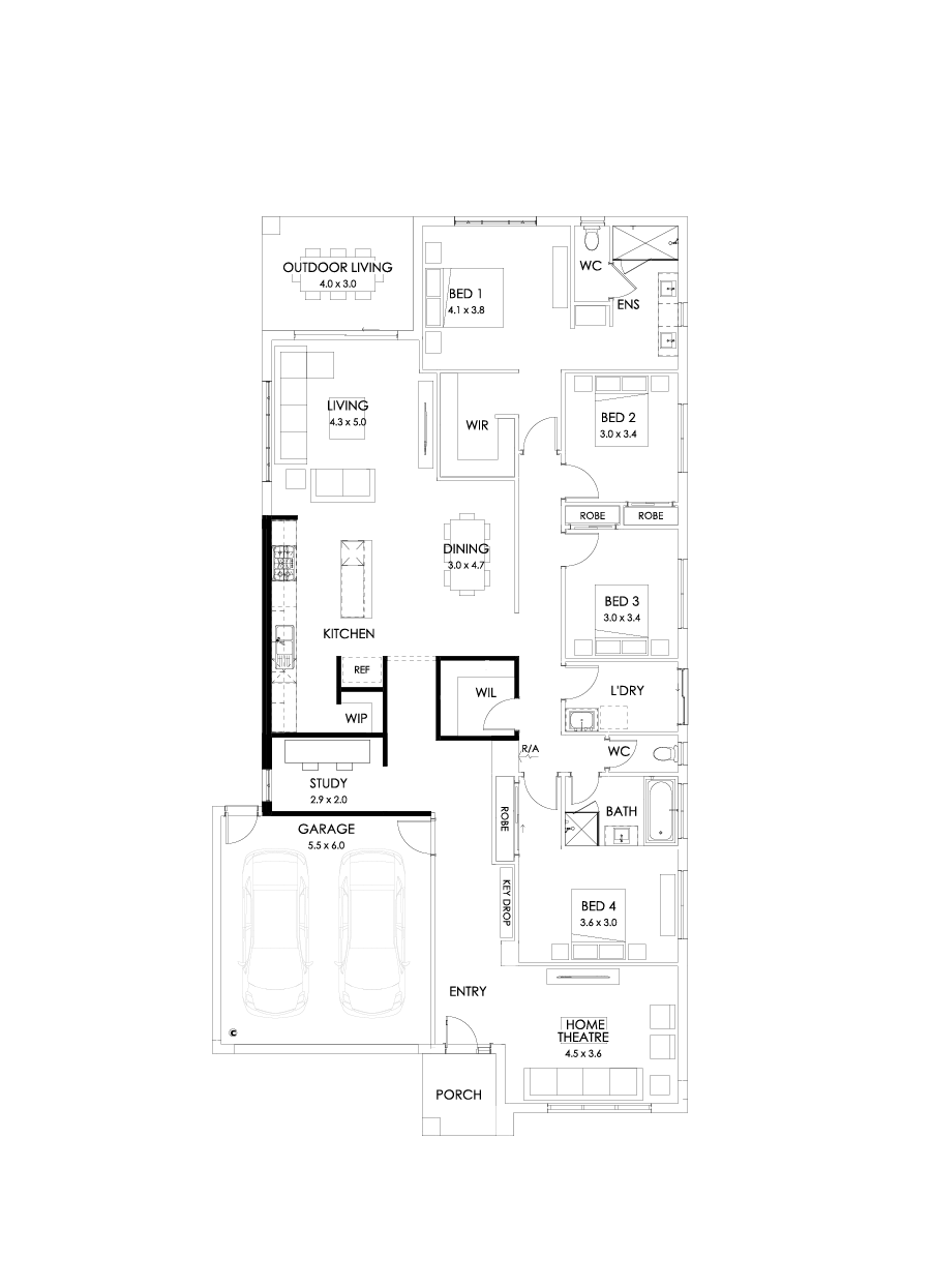 29  Floor Floorplan (Alternate kitchen)