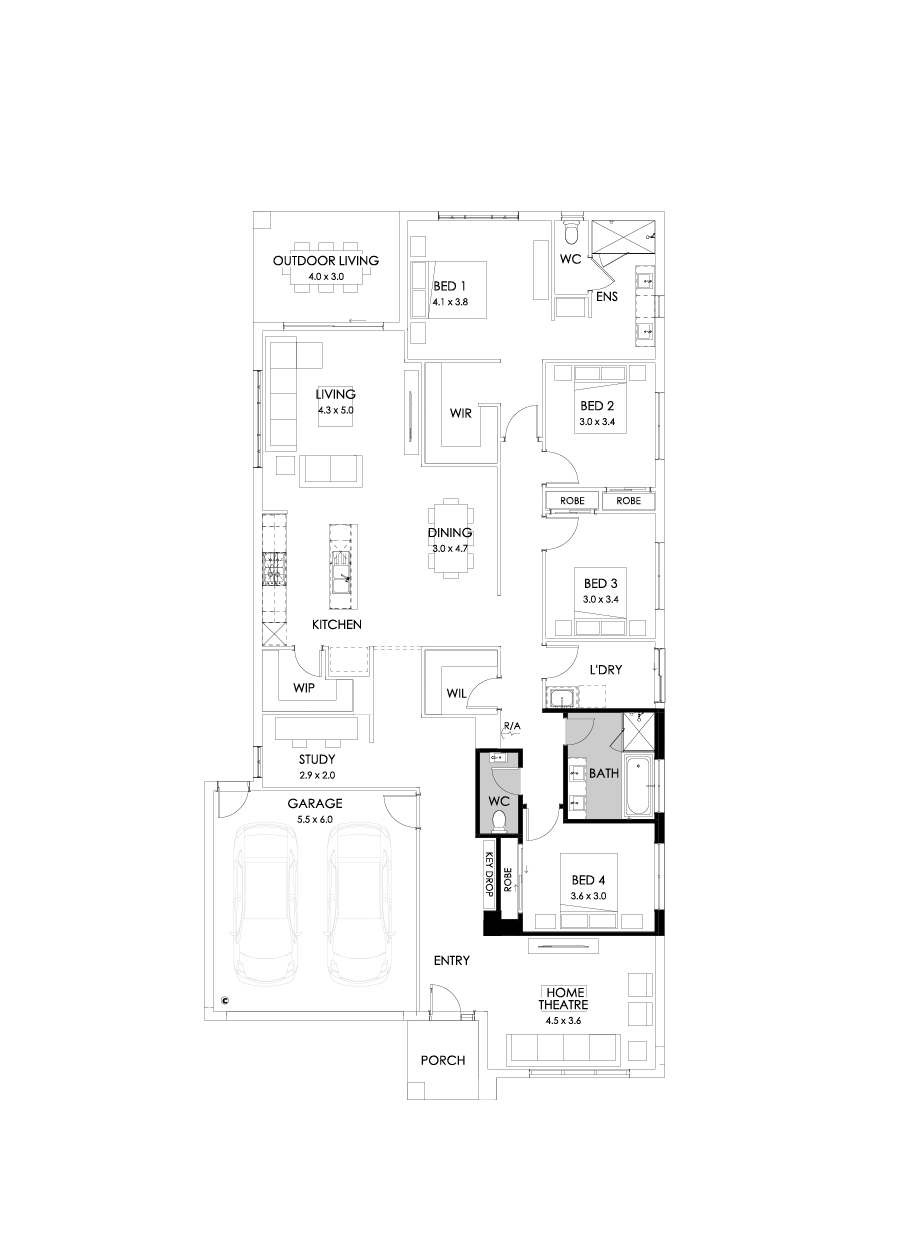 29  Floor Floorplan (Bathroom upgrade)