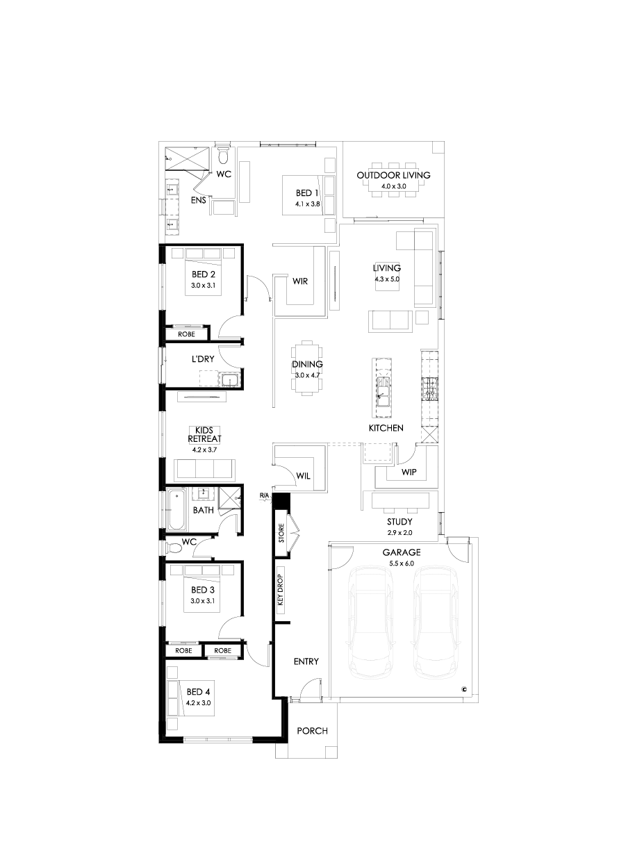 29  Floor Floorplan (Alternate theatre - Flipped)