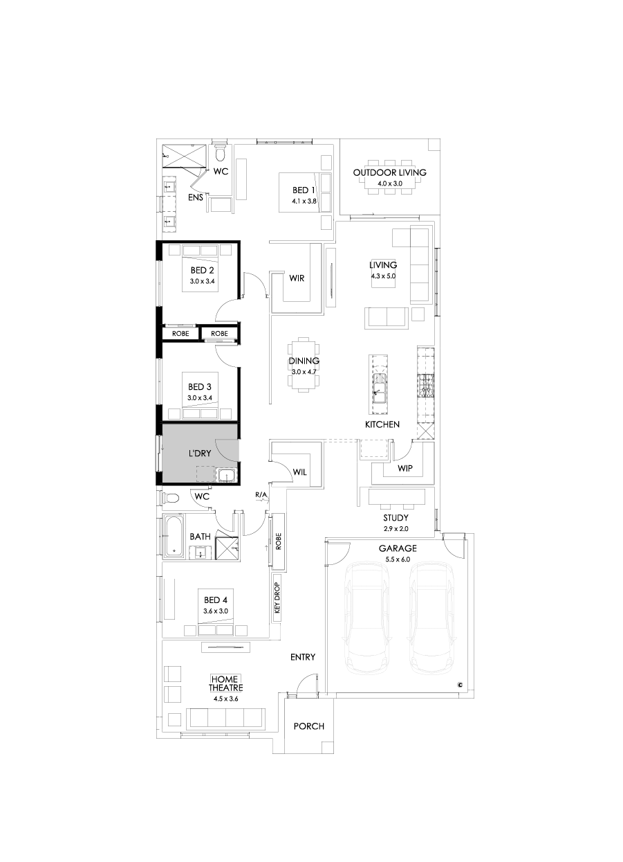 29  Floor Floorplan (Grand laundry - Flipped)