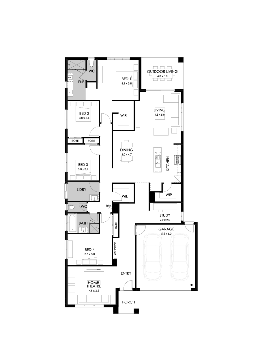 29  Floor Floorplan (Standard - Flipped)