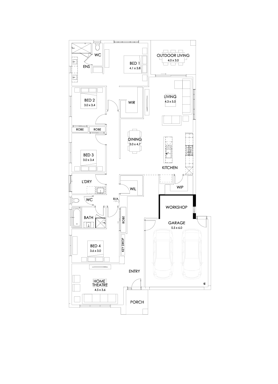 29  Floor Floorplan (Workshop - Flipped)