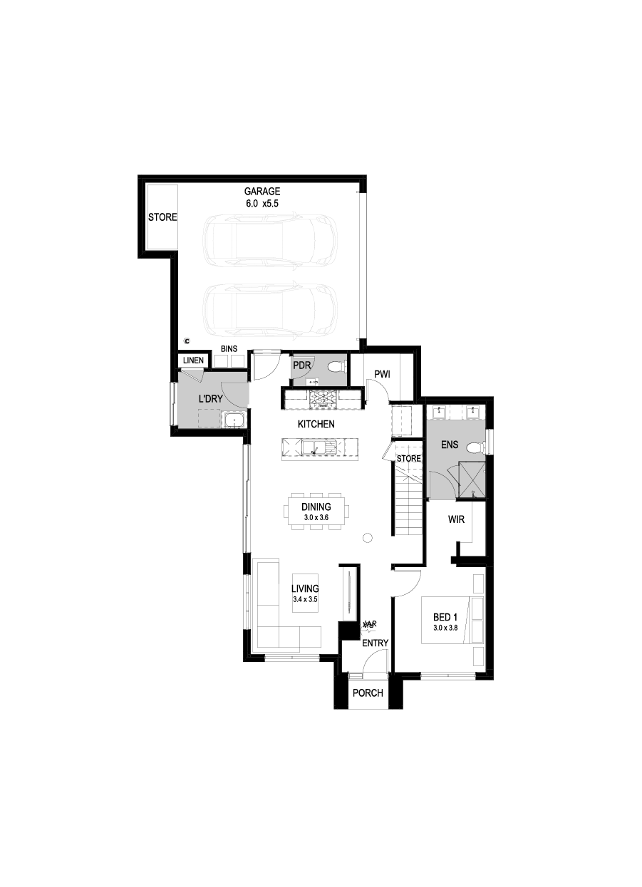 23 Ground Floor Floorplan (Standard)