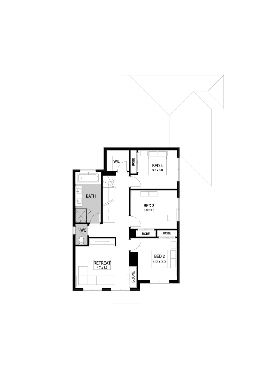 23 First Floor Floorplan (Standard - Flipped)
