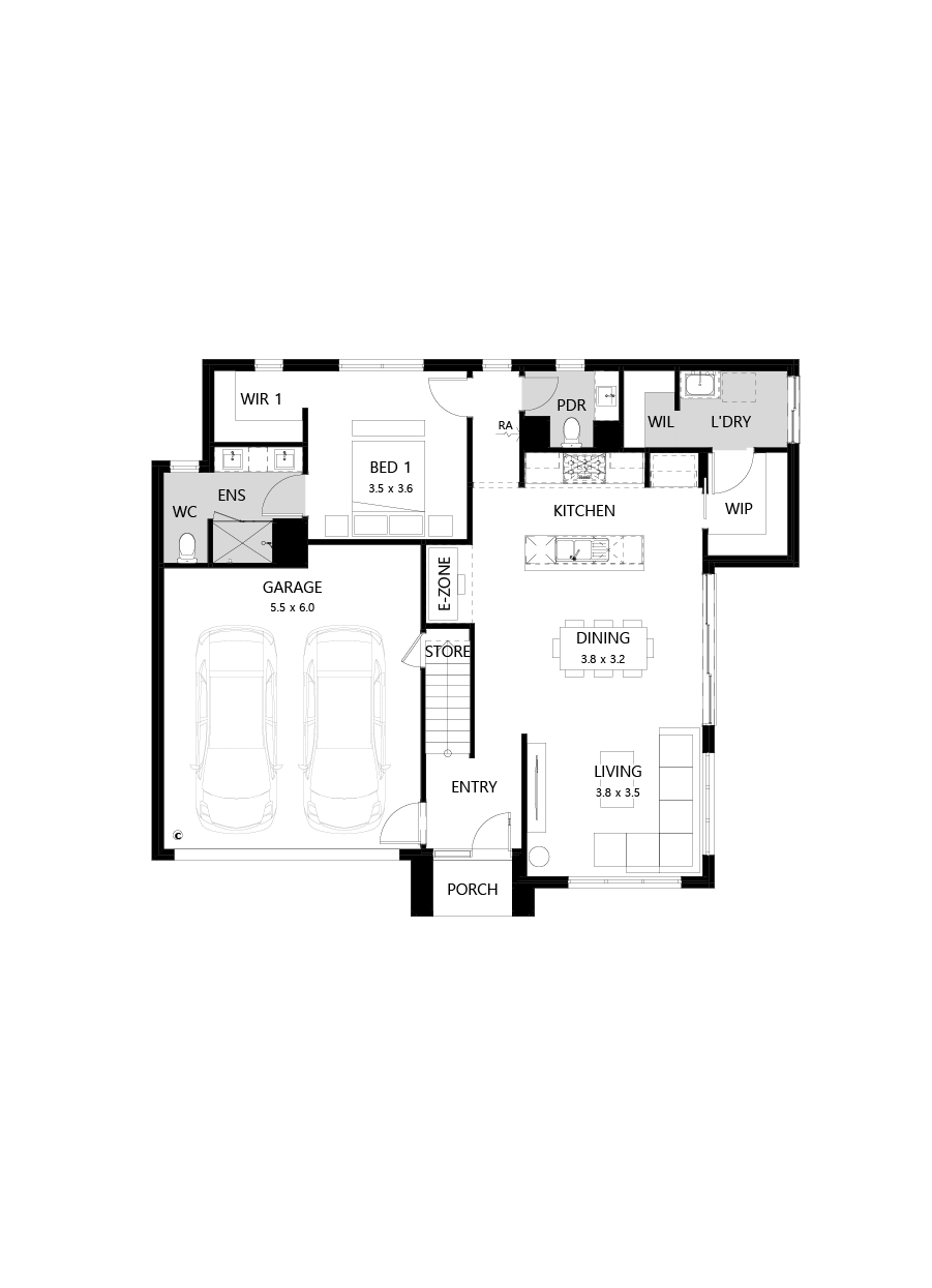 25 Ground Floor Floorplan (Standard)