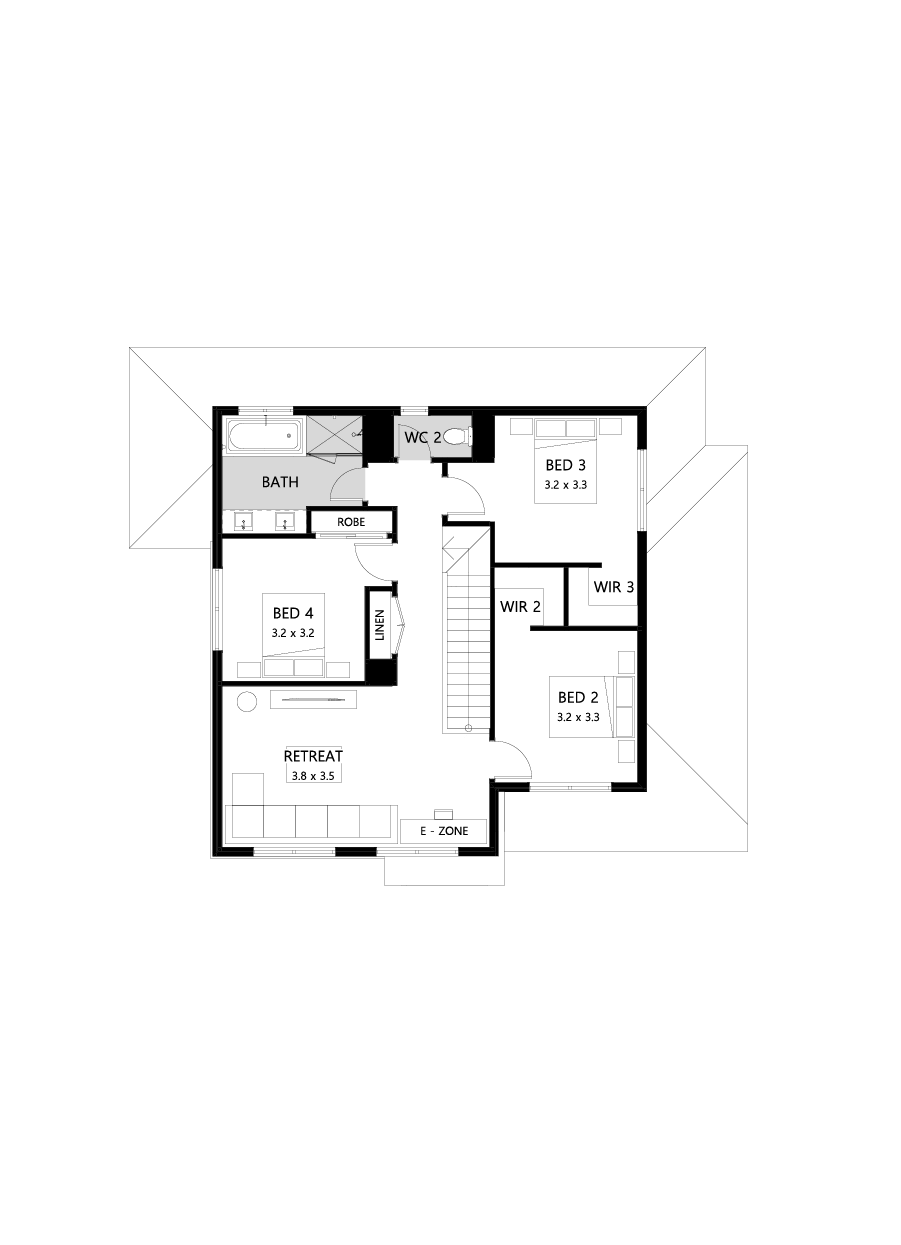 25 First Floor Floorplan (Standard - Flipped)