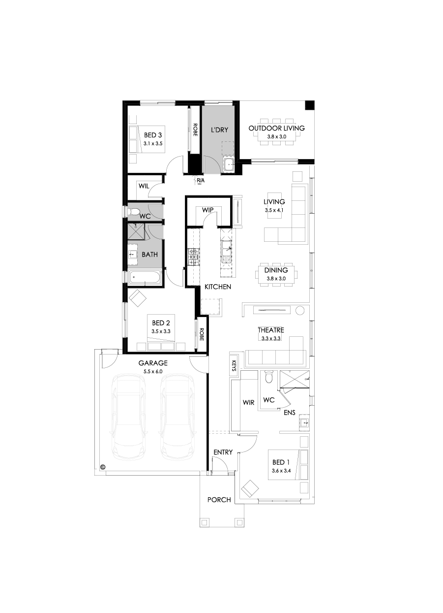 23  Floor Floorplan (3 bedrooms)