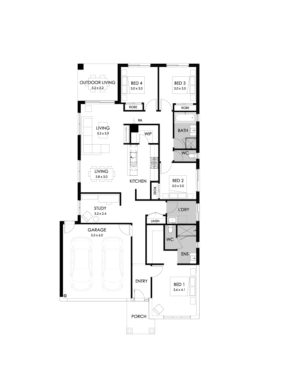 23  Floor Floorplan (Rear flip)
