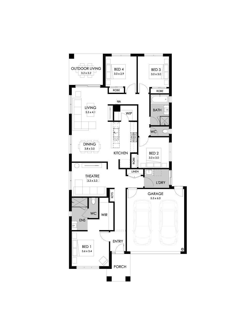 23  Floor Floorplan (Standard - Flipped)