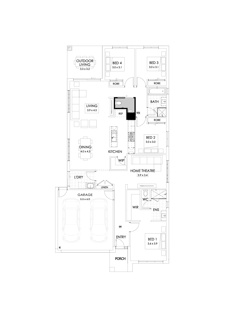 24  Floor Floorplan (Powder room)