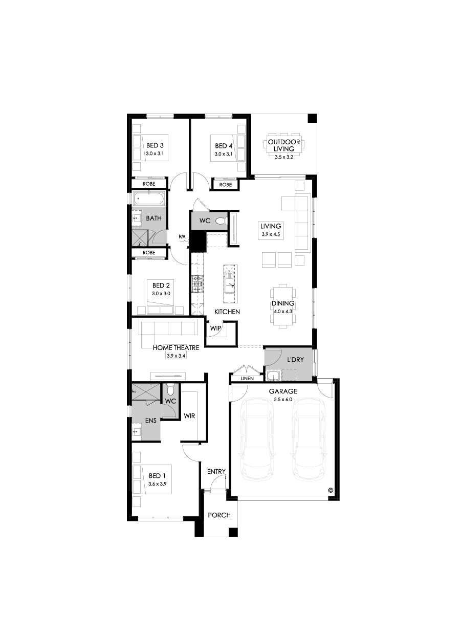 24  Floor Floorplan (Standard - Flipped)