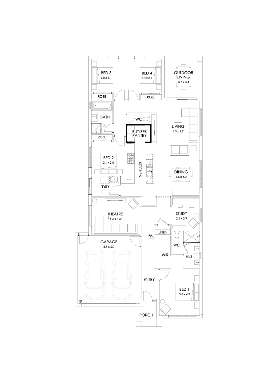 26  Floor Floorplan (Butler's pantry)