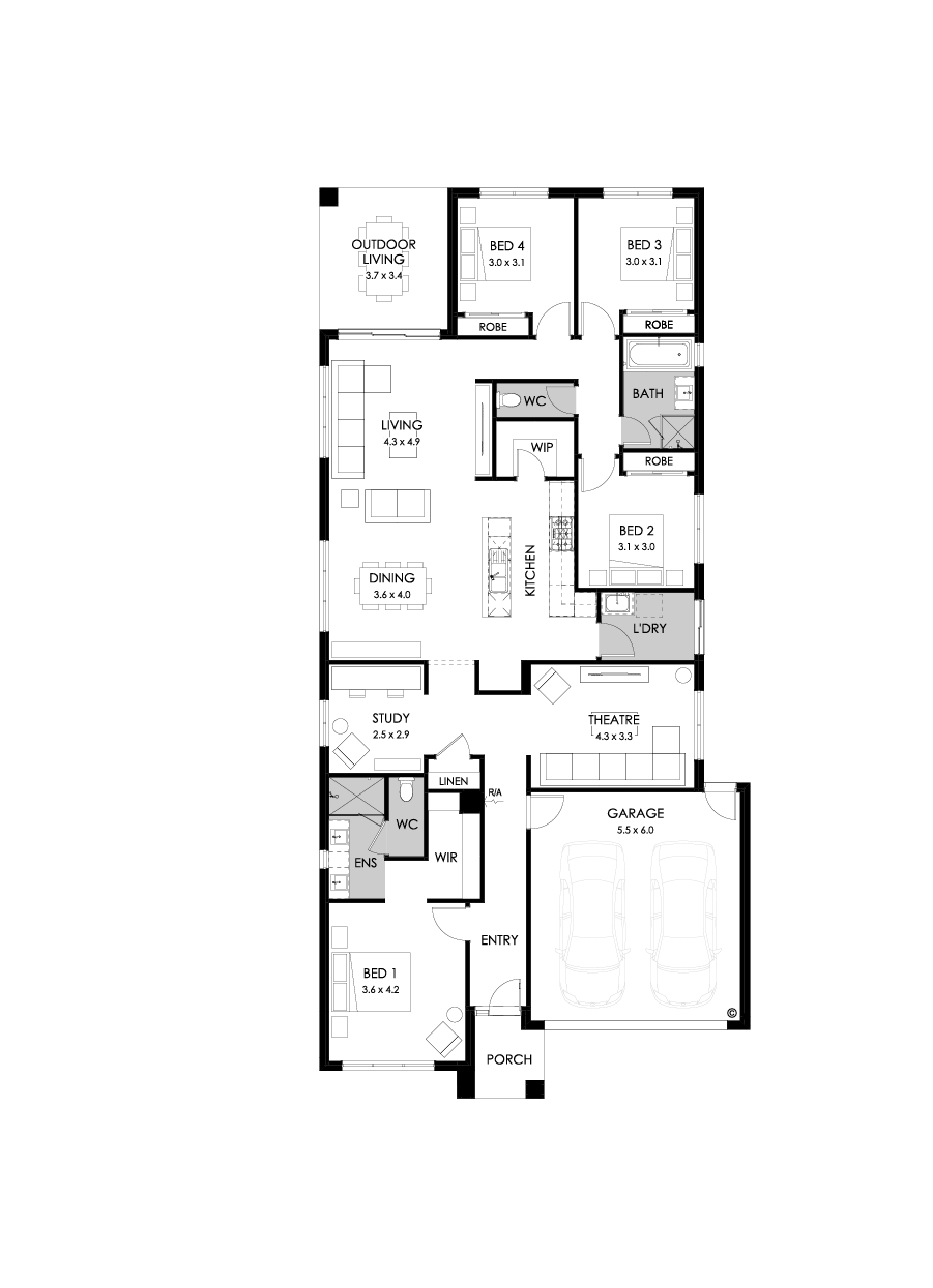 26  Floor Floorplan (Standard - Flipped)