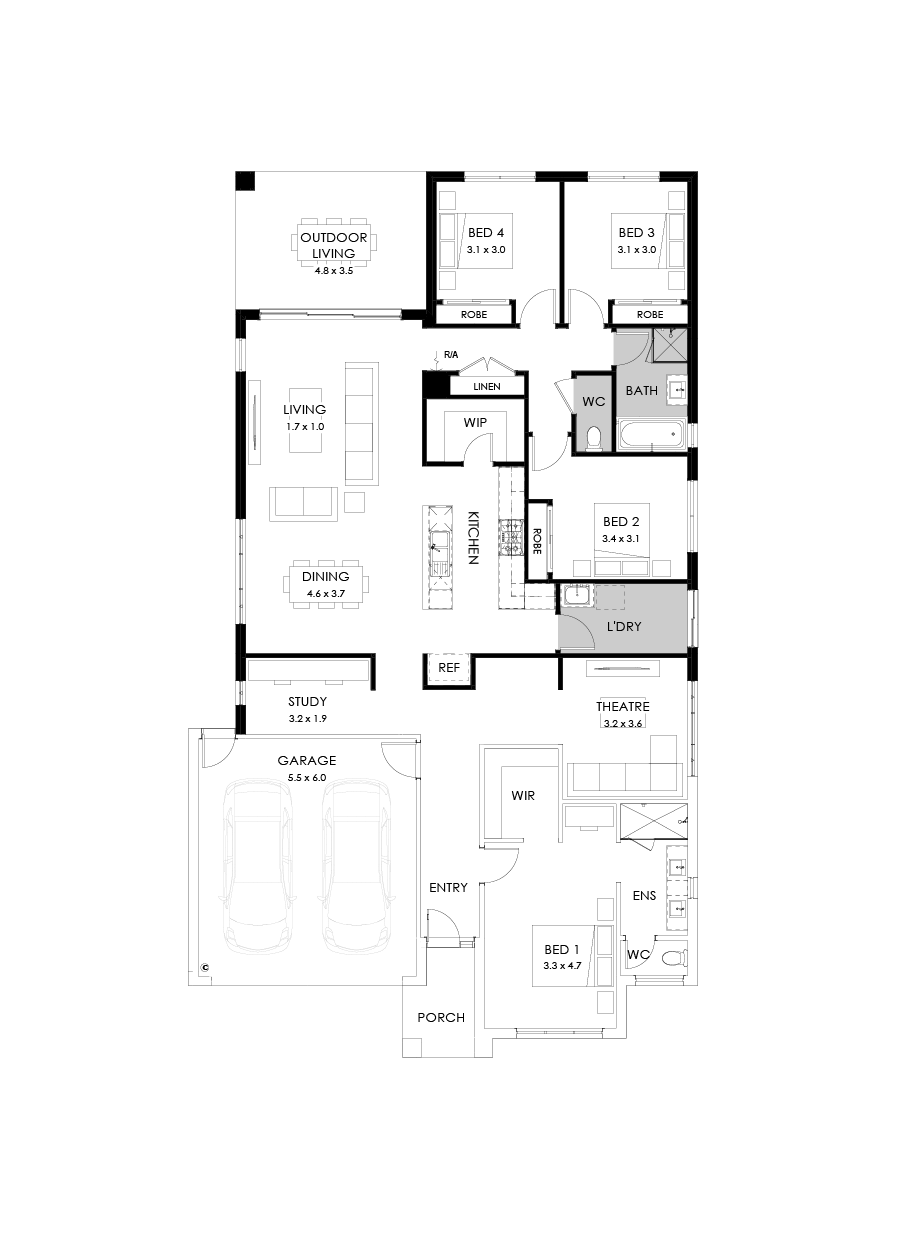 27  Floor Floorplan (Rear flip)