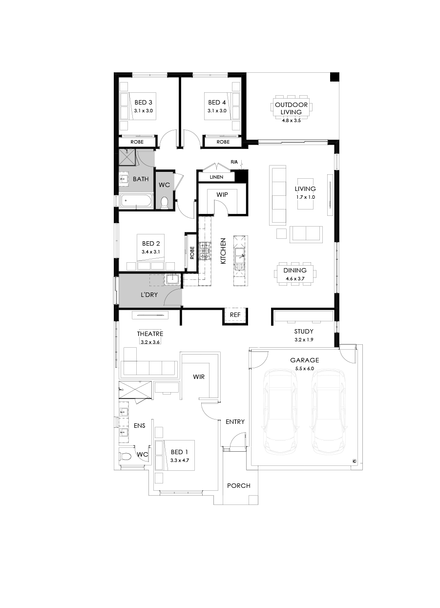 27  Floor Floorplan (Rear flip - Flipped)