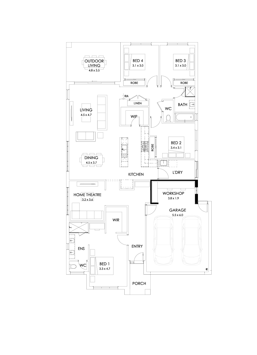 27  Floor Floorplan (Workshop - Flipped)