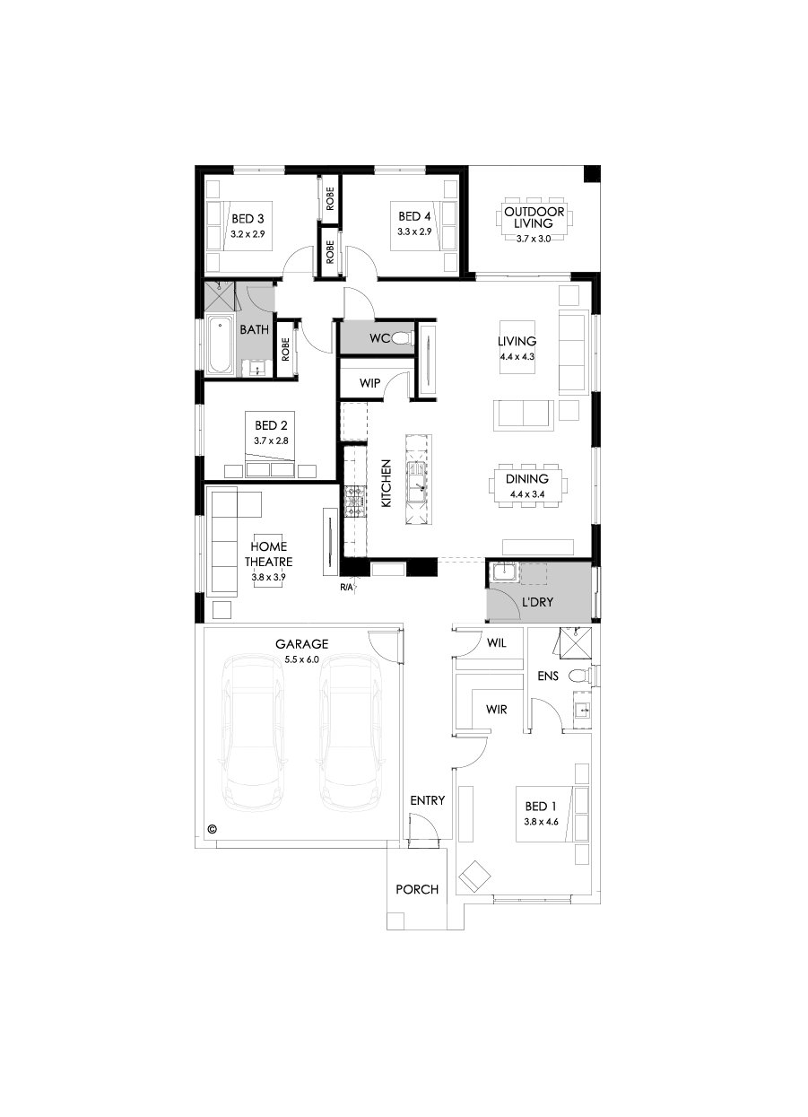 25  Floor Floorplan (Rear Flip)