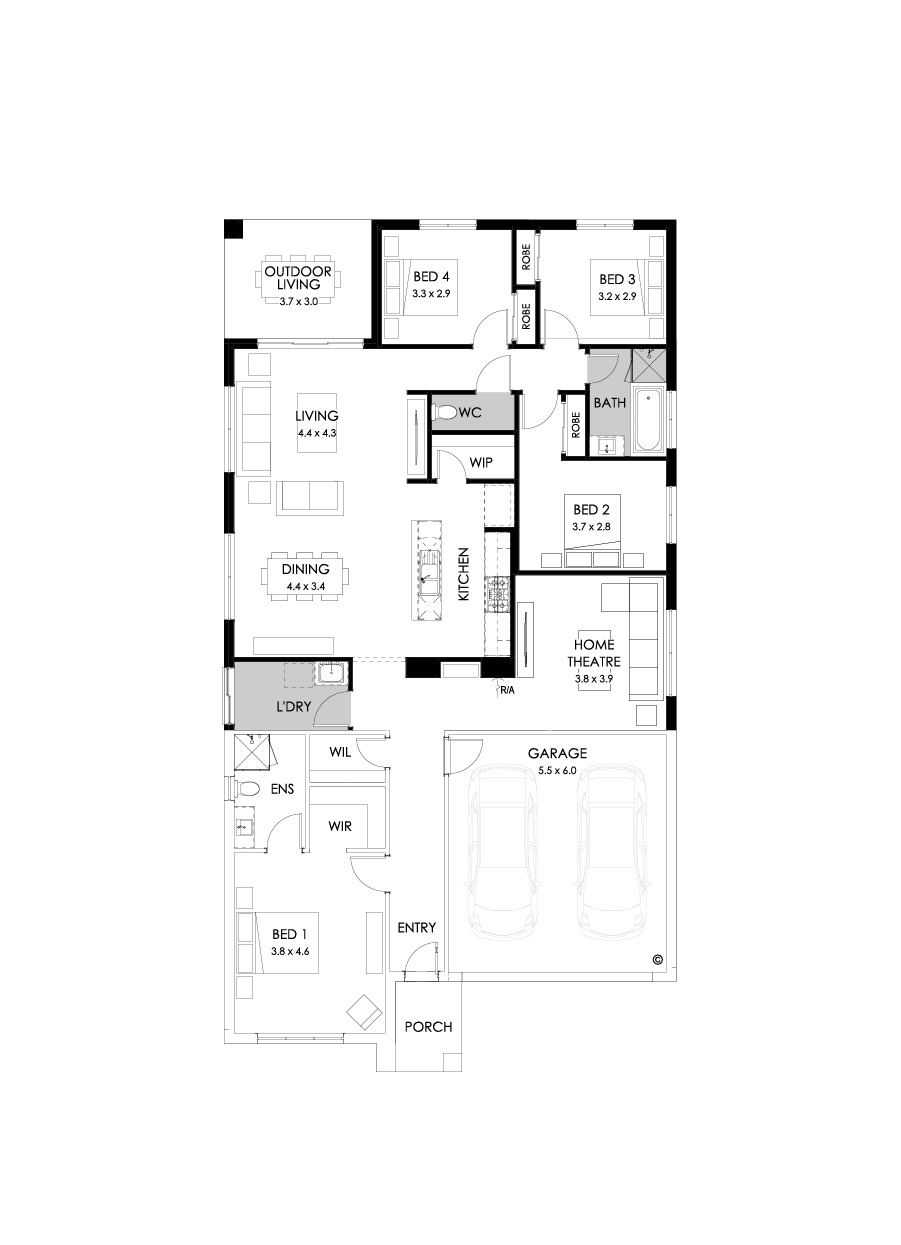 25  Floor Floorplan (Rear Flip - Flipped)