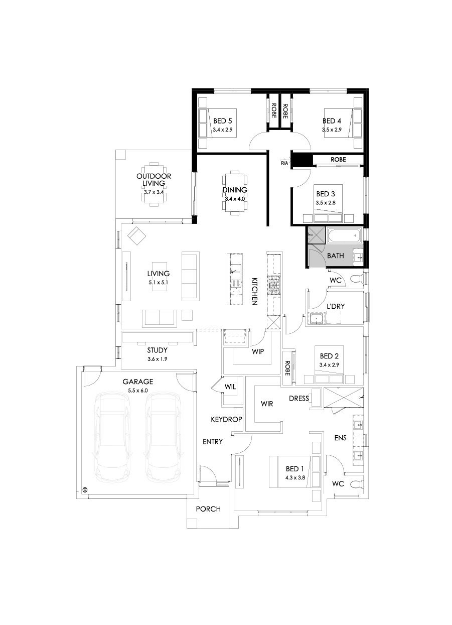 28  Floor Floorplan (5th bedroom)