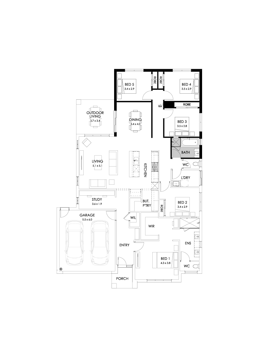 28  Floor Floorplan (5th bedroom)