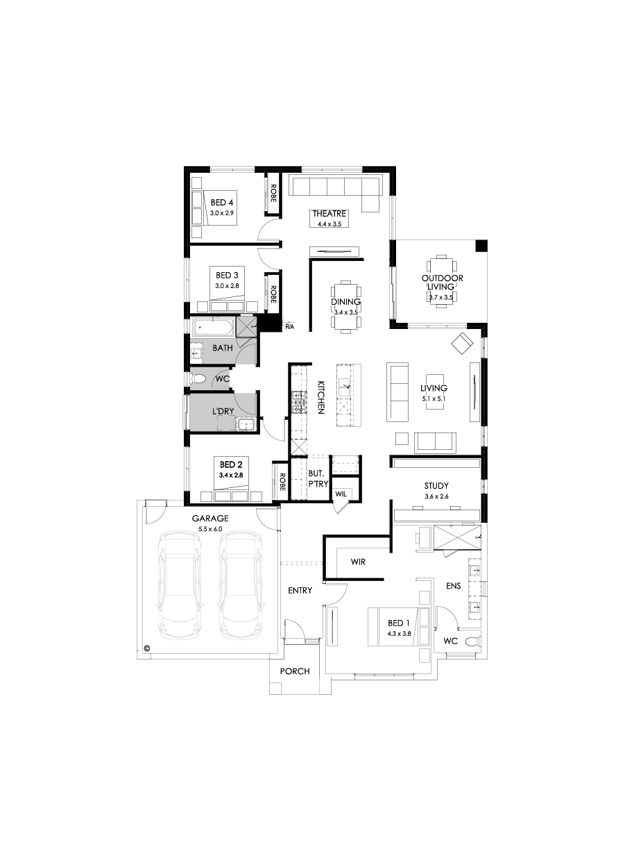 28  Floor Floorplan (Rear flip)