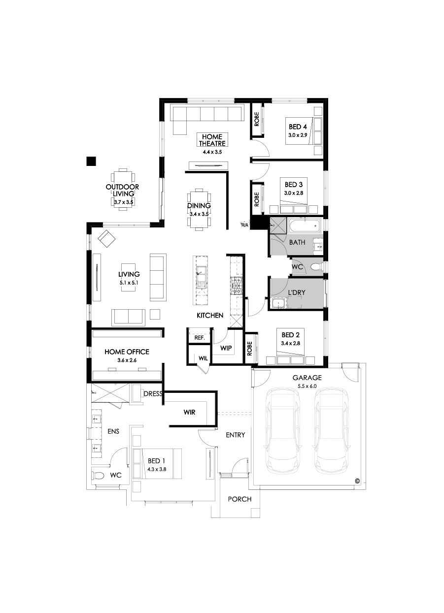 28  Floor Floorplan (Rear flip - Flipped)
