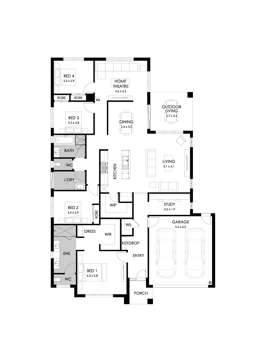 28  Floor Floorplan (Standard - Flipped)