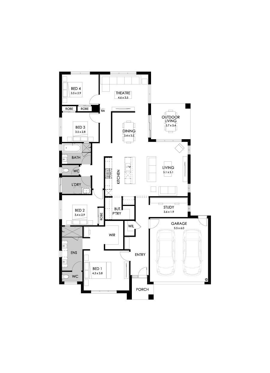 28  Floor Floorplan (Standard - Flipped)