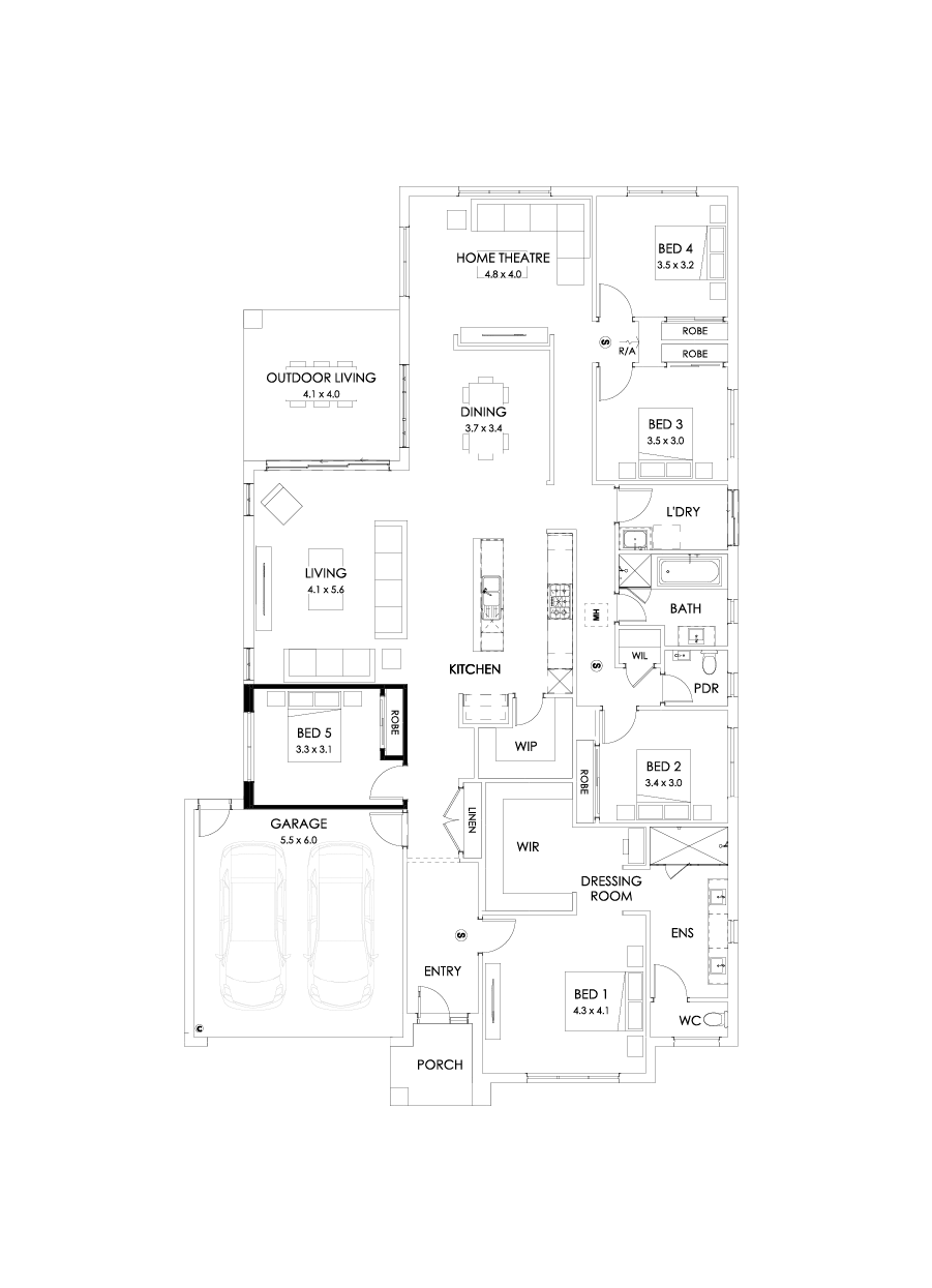 32  Floor Floorplan (5th bedroom)