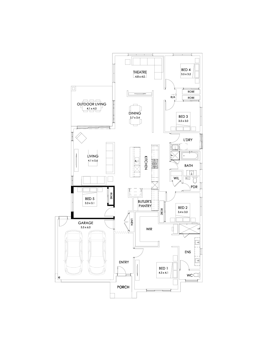32  Floor Floorplan (5th bedroom)