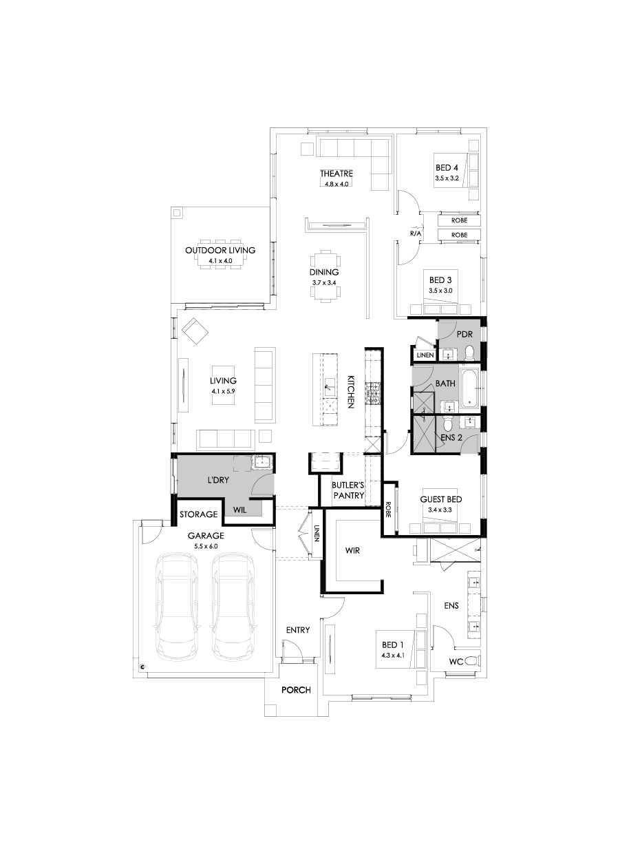 32  Floor Floorplan (Additional ensuite)