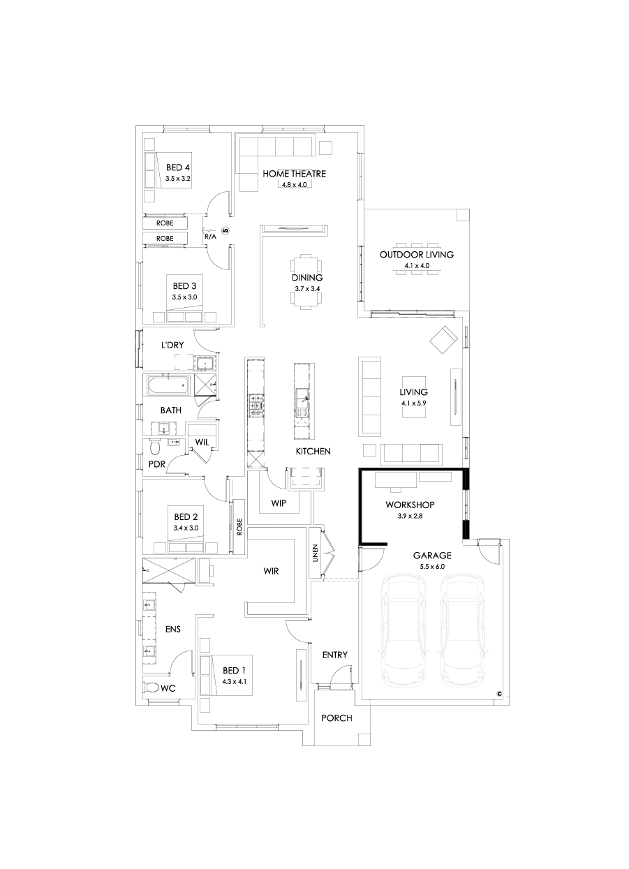 32  Floor Floorplan (Workshop - Flipped)