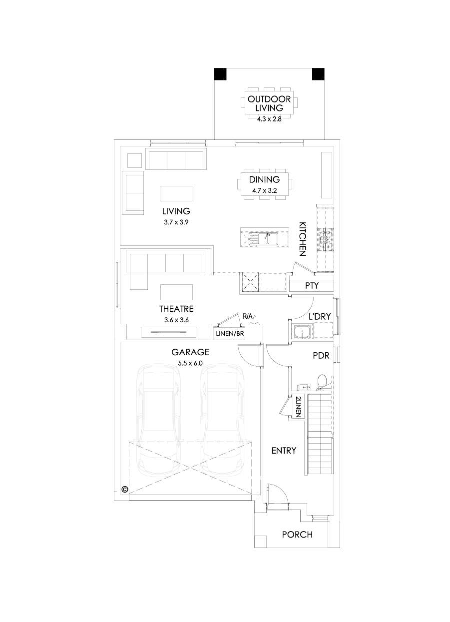 28 Ground Floor Floorplan (Outdoor Living)