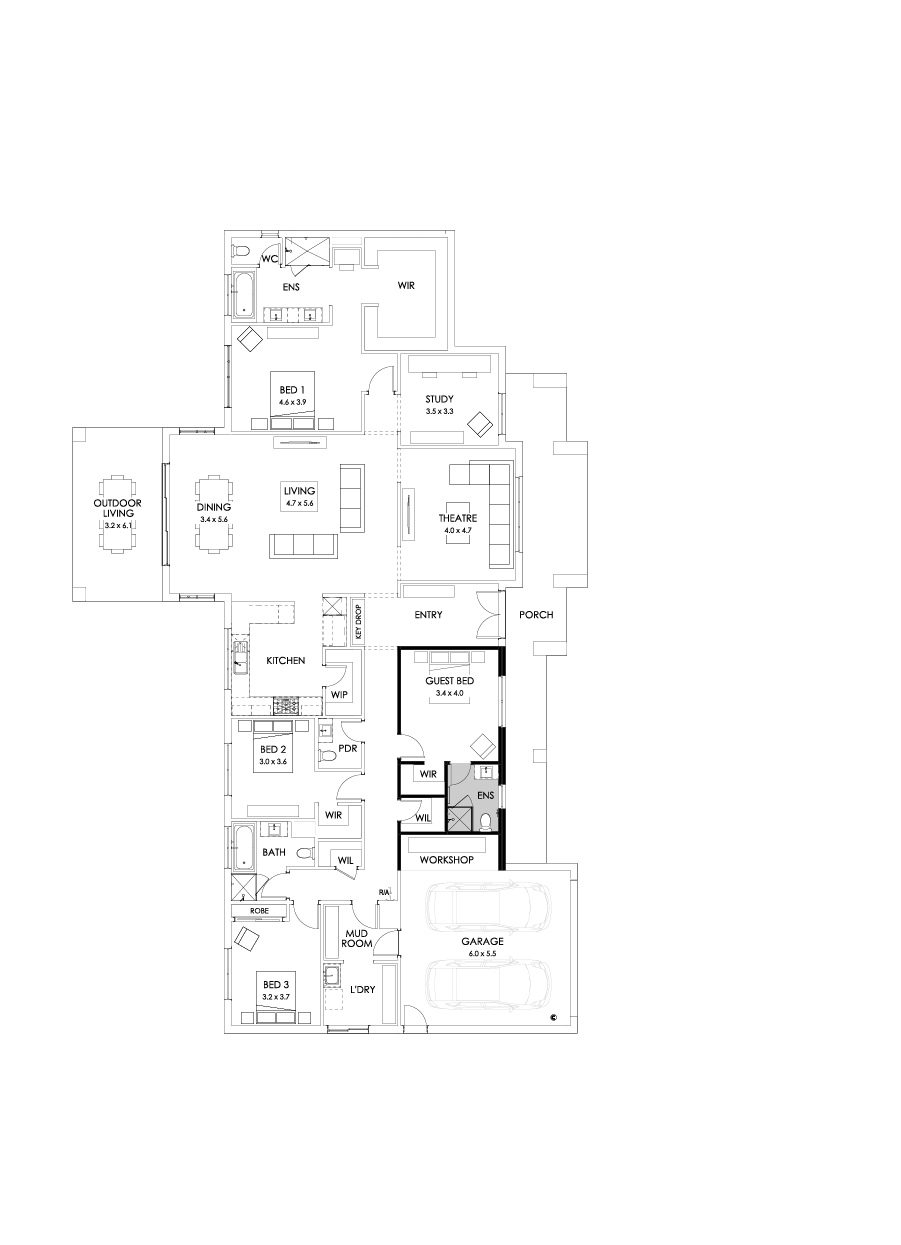 38  Floor Floorplan (Additional ensuite)