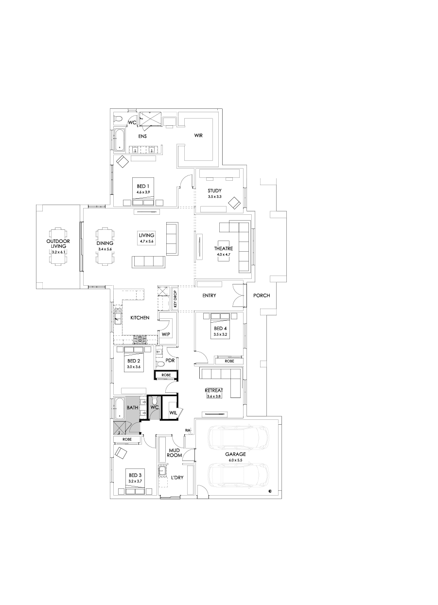 38  Floor Floorplan (Bathroom upgrade)