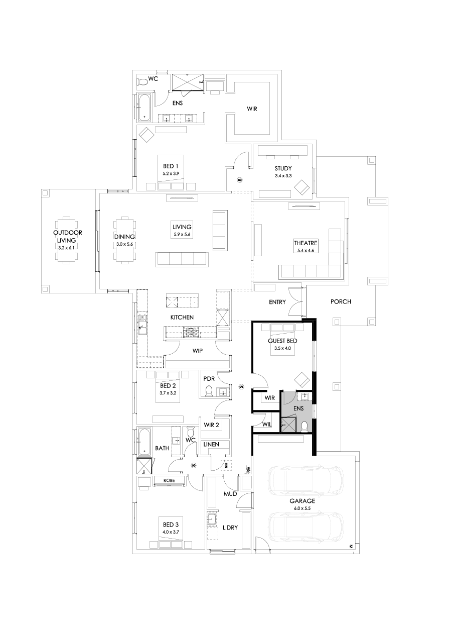 42  Floor Floorplan (Additional ensuite)