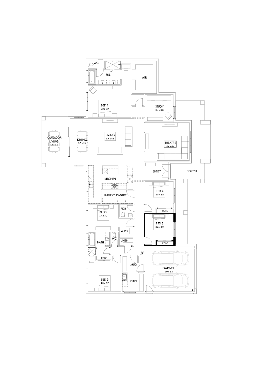 42  Floor Floorplan (Additional ensuite)