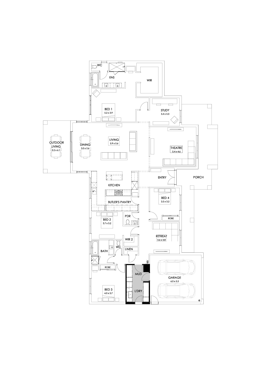 42  Floor Floorplan (Bathroom upgrade)