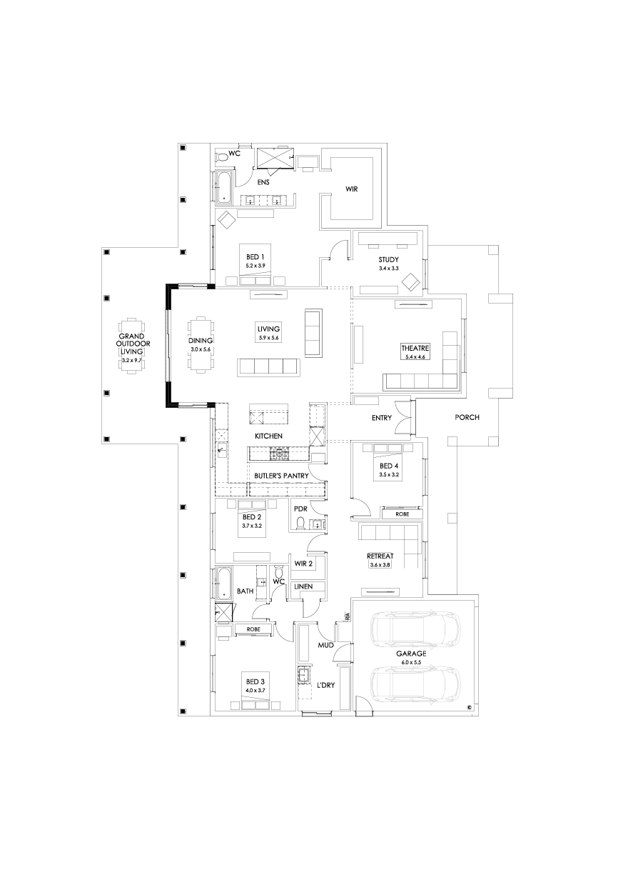 42  Floor Floorplan (Grand outdoor living)