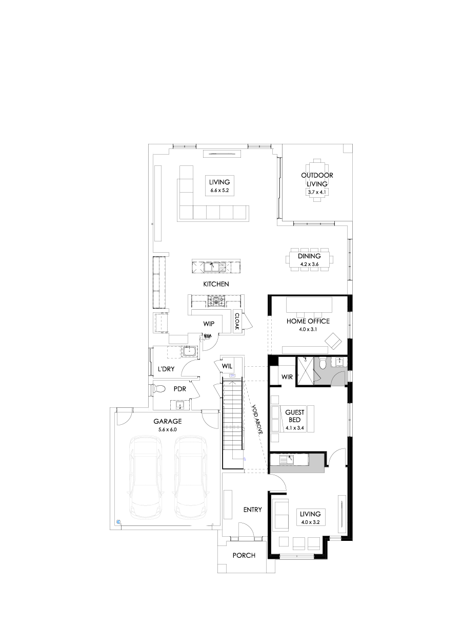 47 Ground Floor Floorplan (Guest wing)