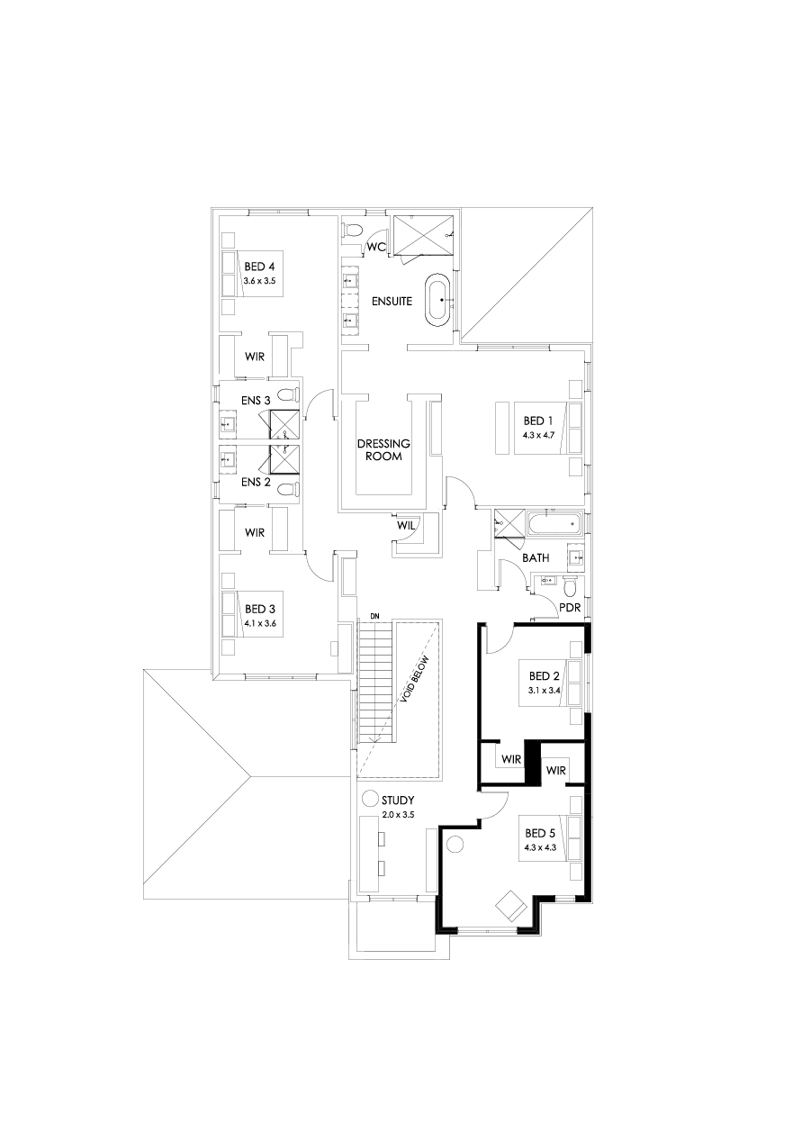 49 First Floor Floorplan (5th bedroom)