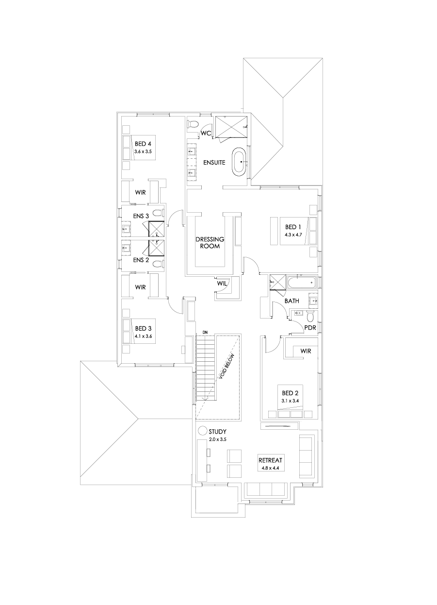 49 First Floor Floorplan (Grand outdoor living)