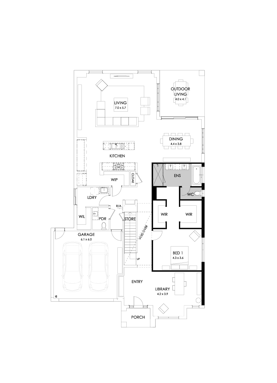 49 Ground Floor Floorplan (Additional bed 1)
