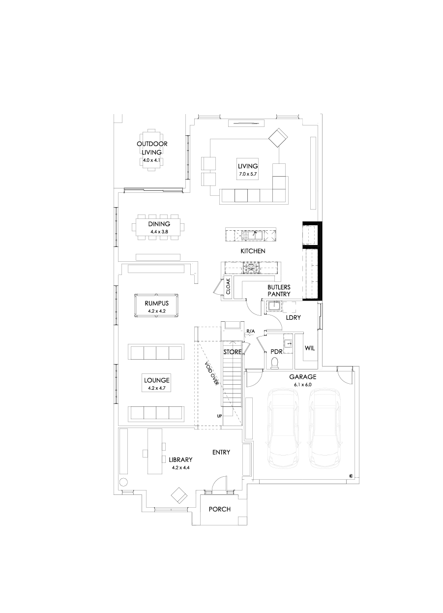 49 Ground Floor Floorplan (Butler’s pantry - Flipped)