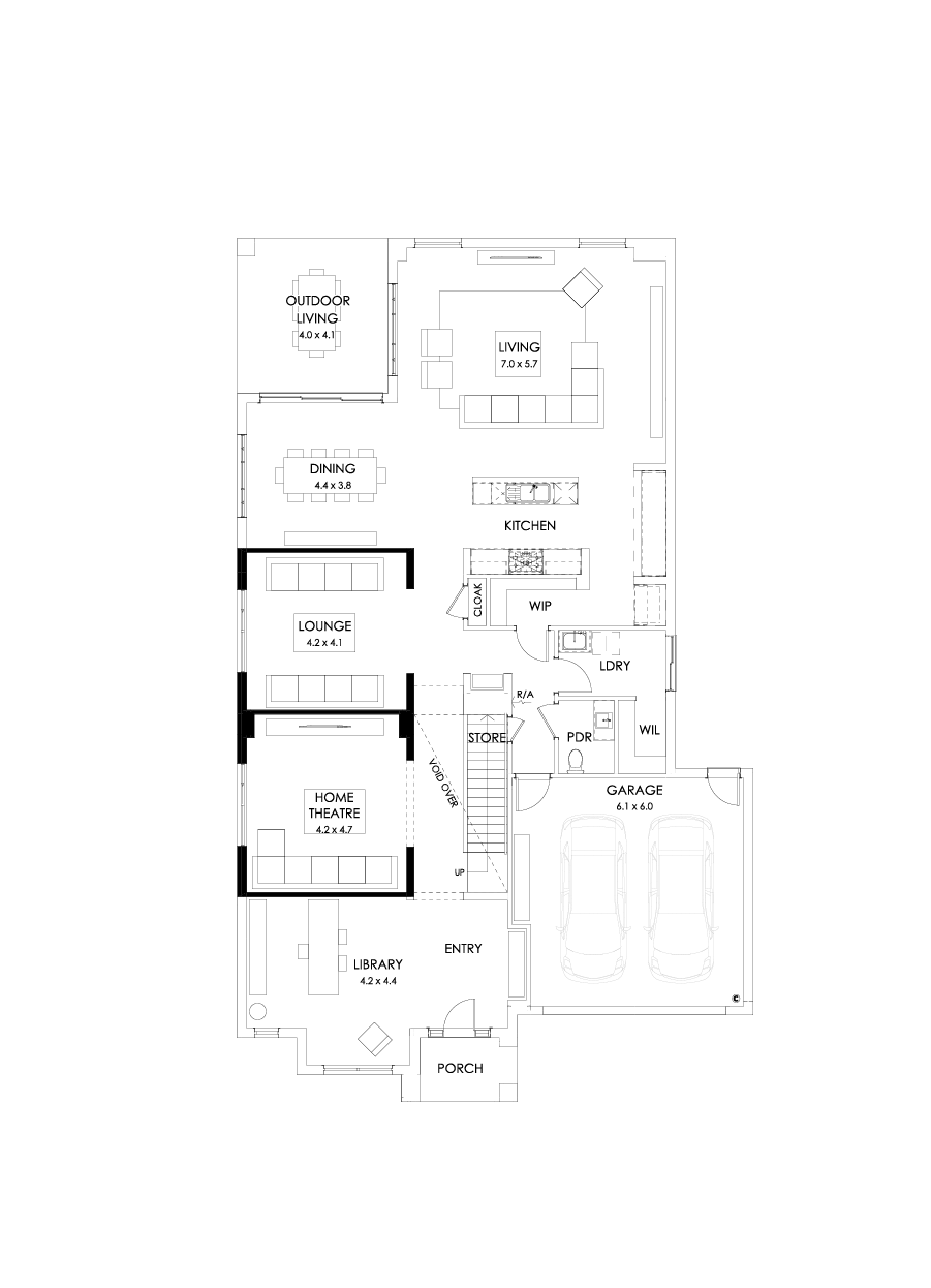49 Ground Floor Floorplan (Study - Flipped)