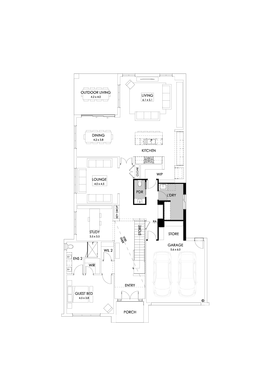 54 Ground Floor Floorplan (Workshop - Flipped)