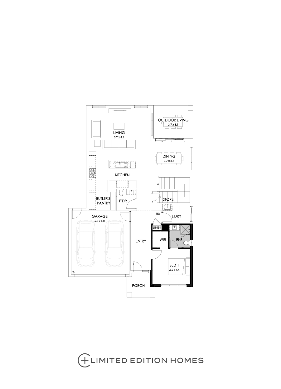 35 Ground Floor Floorplan (Guest bedroom)