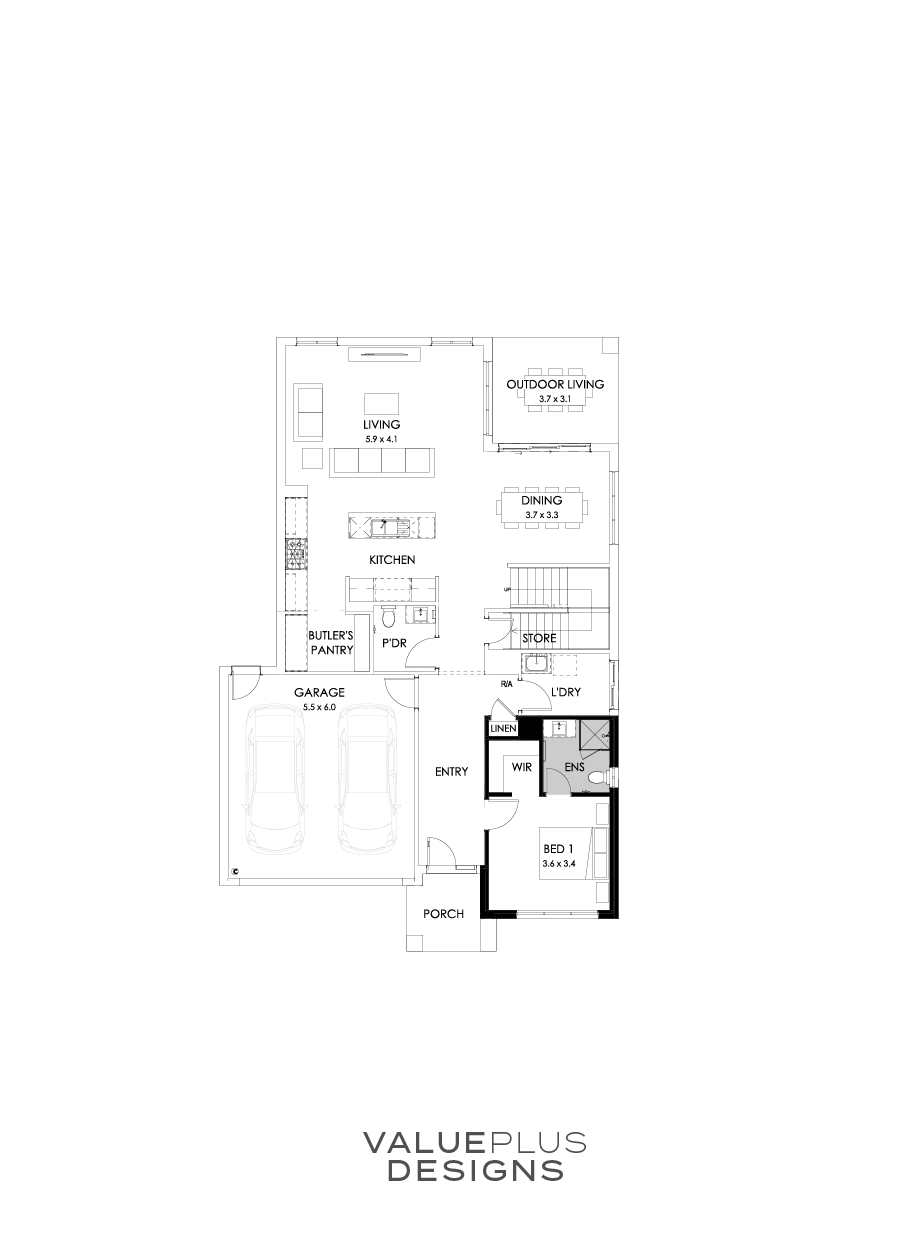 35 Ground Floor Floorplan (Guest bedroom)