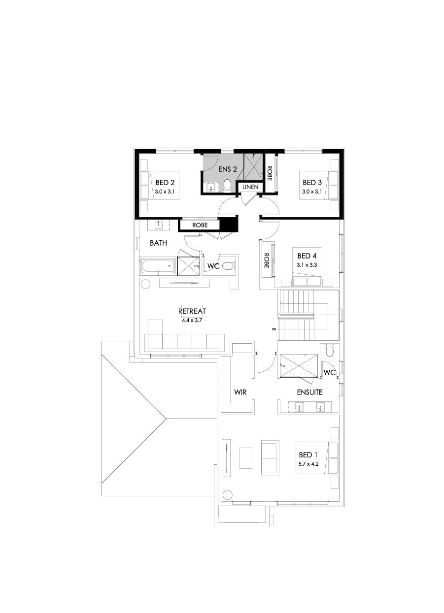 35 First Floor Floorplan (Additional ensuite)